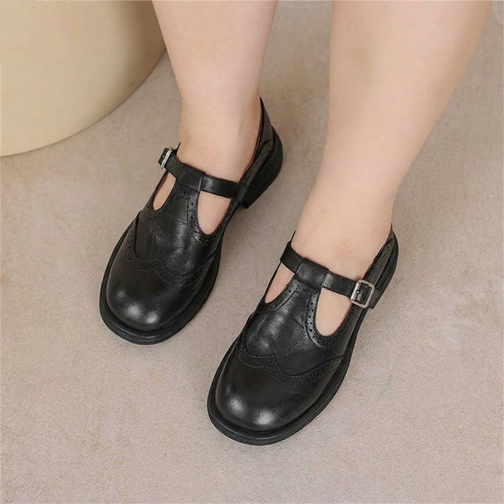 Odette | Leather Mary Janes