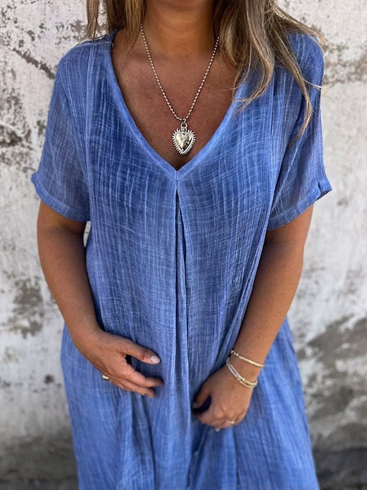 Thea | Linen Midi Dress