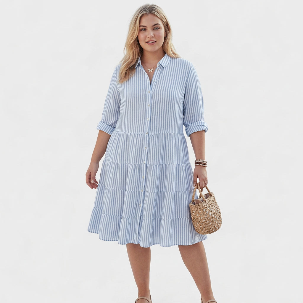 Layla - Striped Breezy Dress