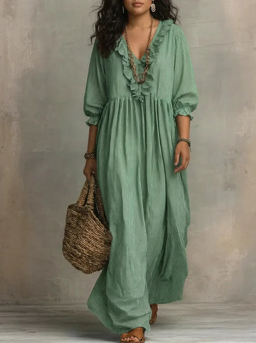 Soraya | Boho Long Sleeve Maxi Dress