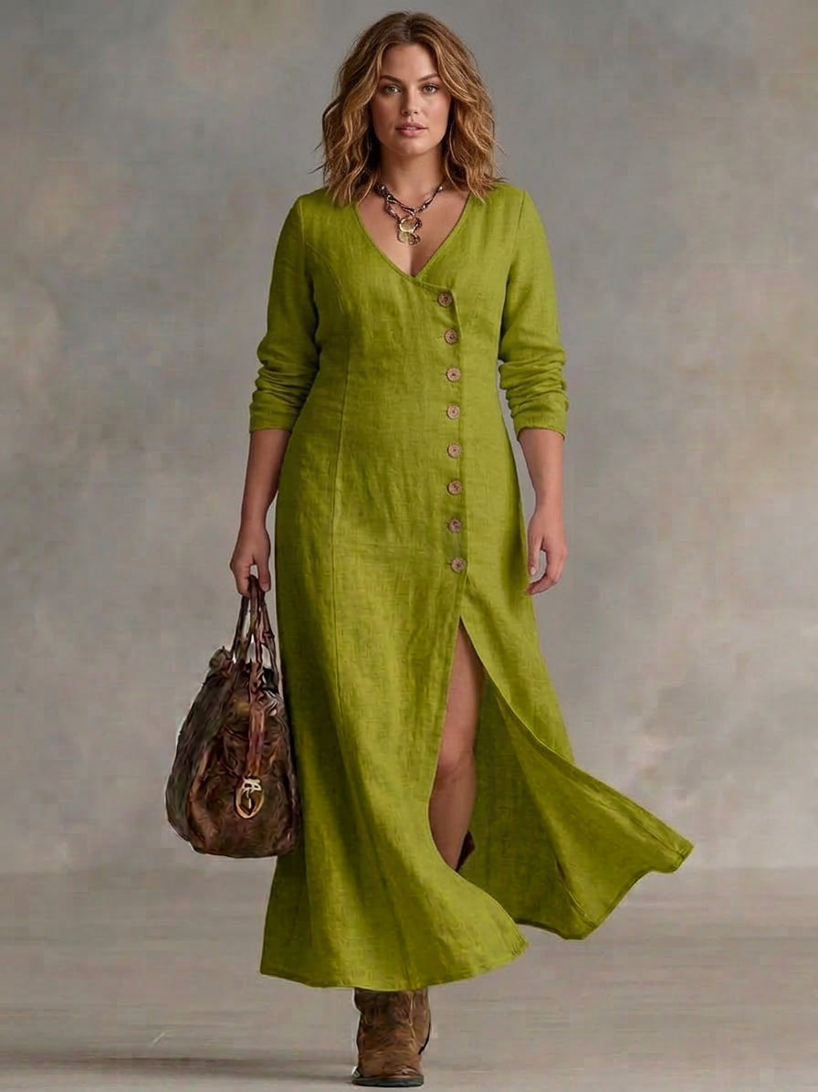 Calla | Button Maxi Dress