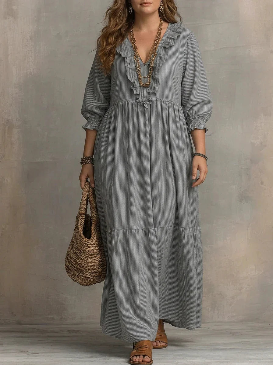 Soraya | Boho Long Sleeve Maxi Dress