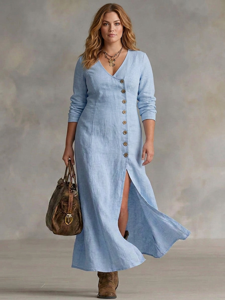 Calla | Button Maxi Dress