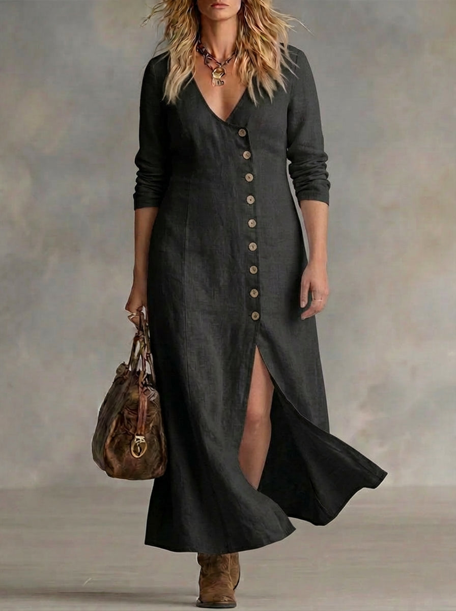 Calla | Button Maxi Dress