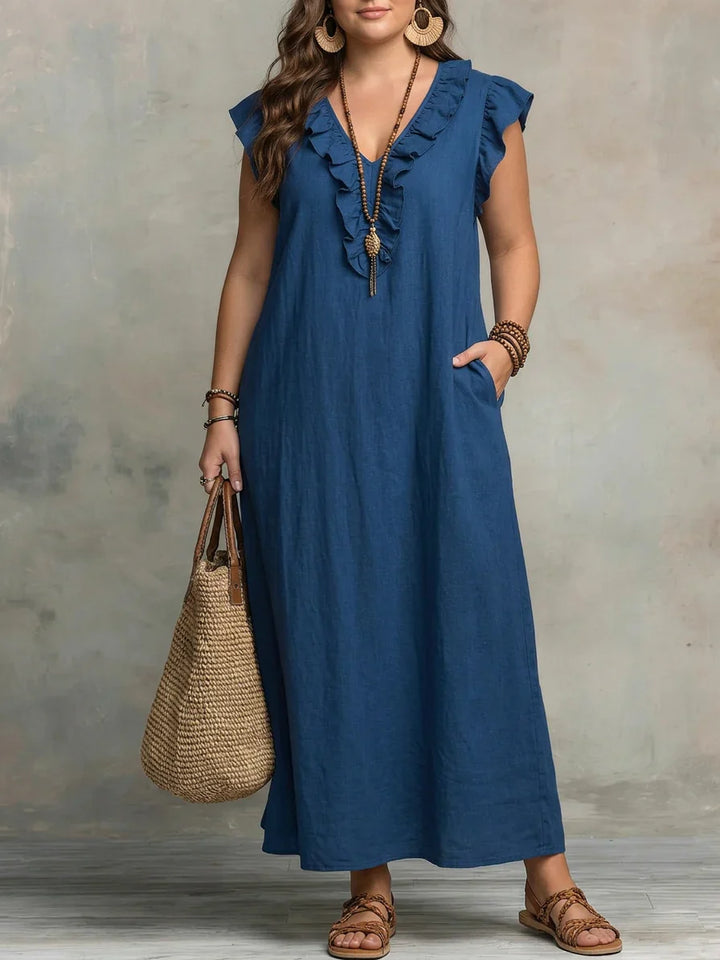 Esmé | Boho Ruffle Maxi Dress