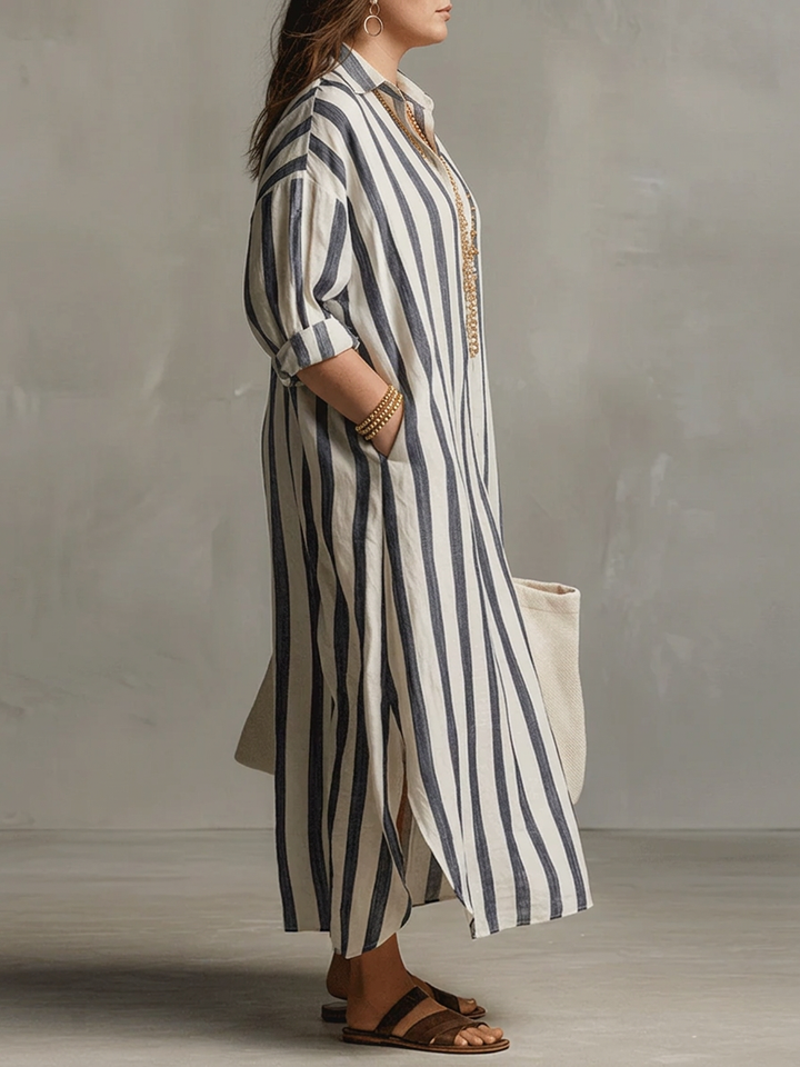 Odette | Stripe Oversized Maxi Dress
