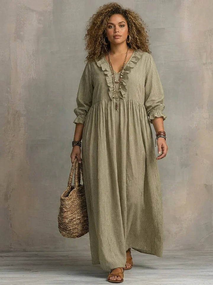 Soraya | Boho Long Sleeve Maxi Dress