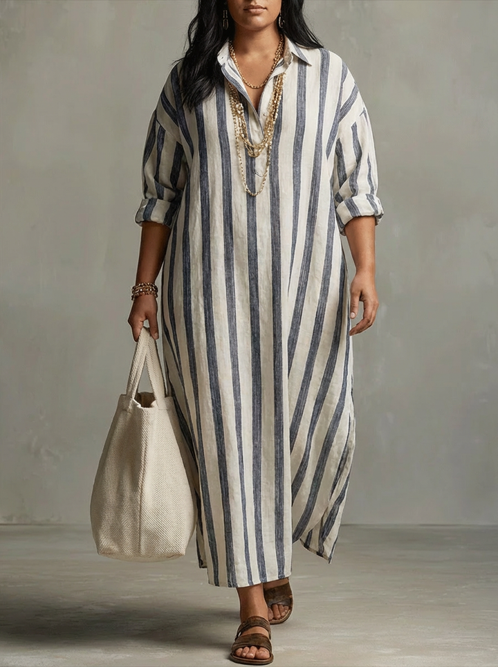 Odette | Stripe Oversized Maxi Dress