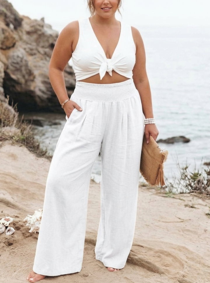 PRIYA – REMI WIDE-LEG LINEN PantS
