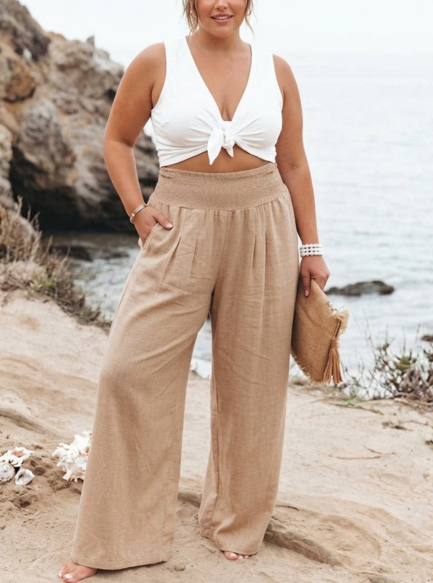 PRIYA – REMI WIDE-LEG LINEN PantS