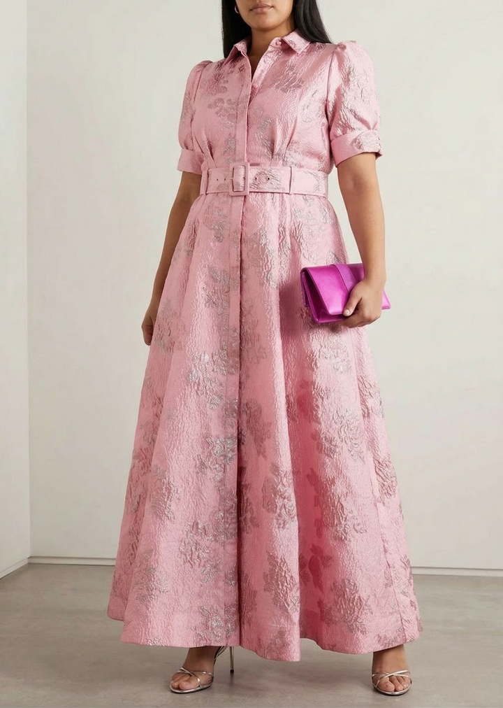 Junia - Dress with Short Puff Sleeves