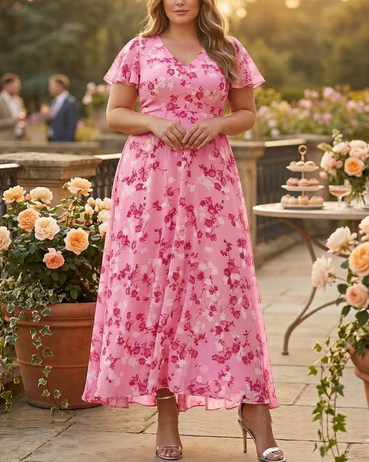 Delia | Glamorous dress that covers the belly