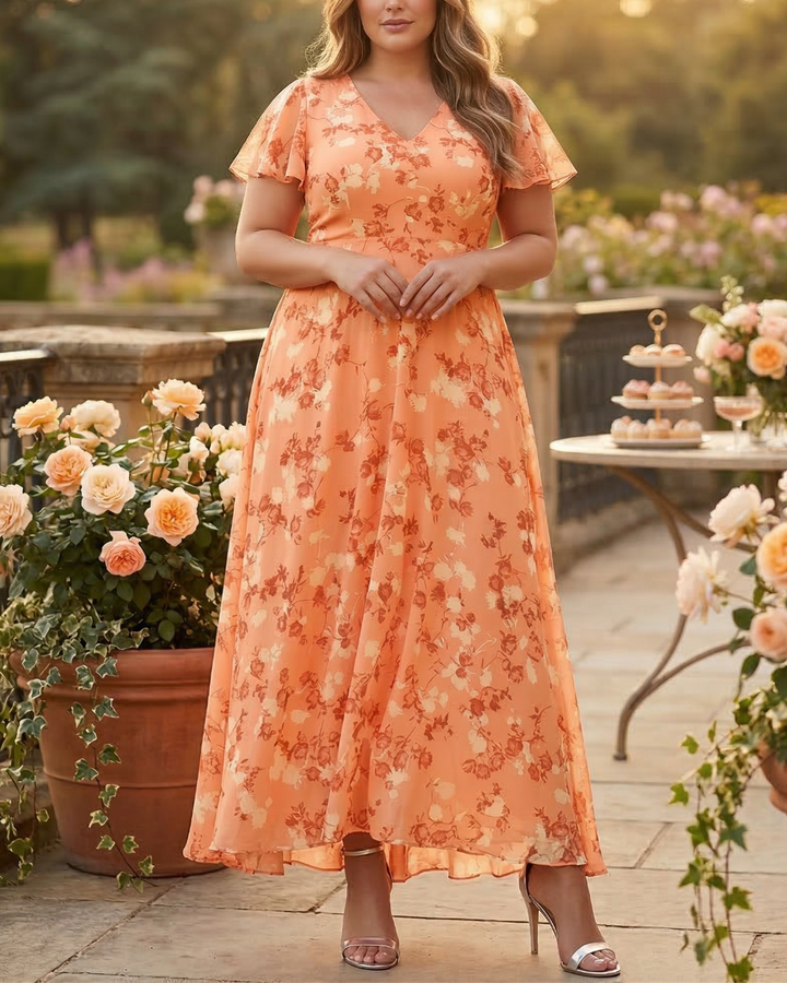 Delia | Glamorous dress that covers the belly