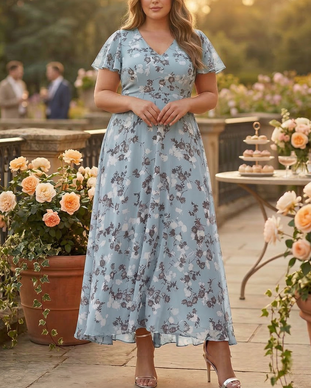 Delia | Glamorous dress that covers the belly