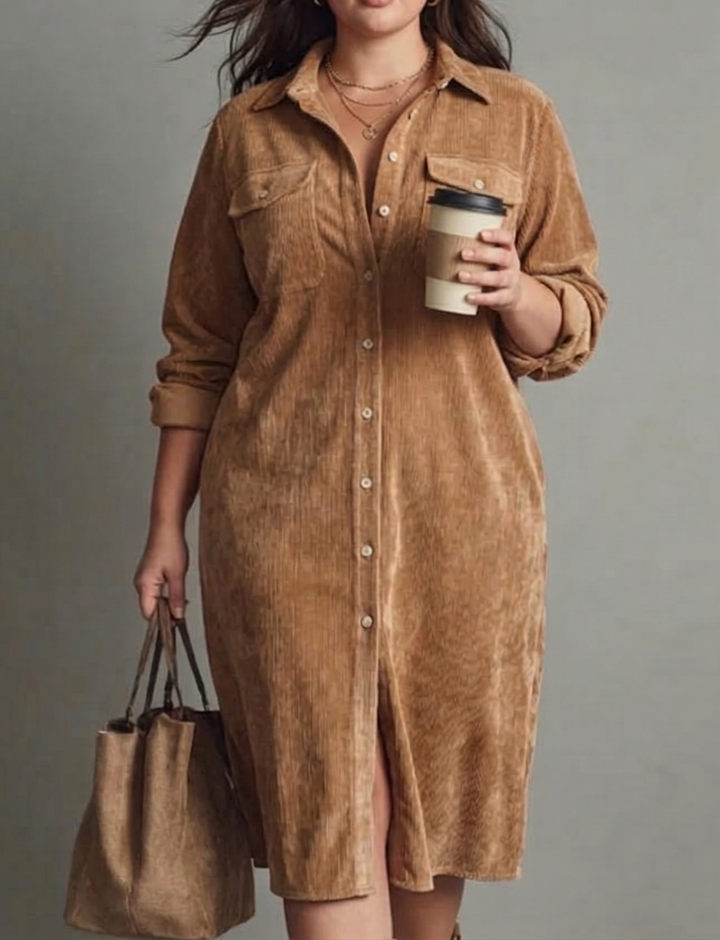 Mira | Soft Corduroy Dress