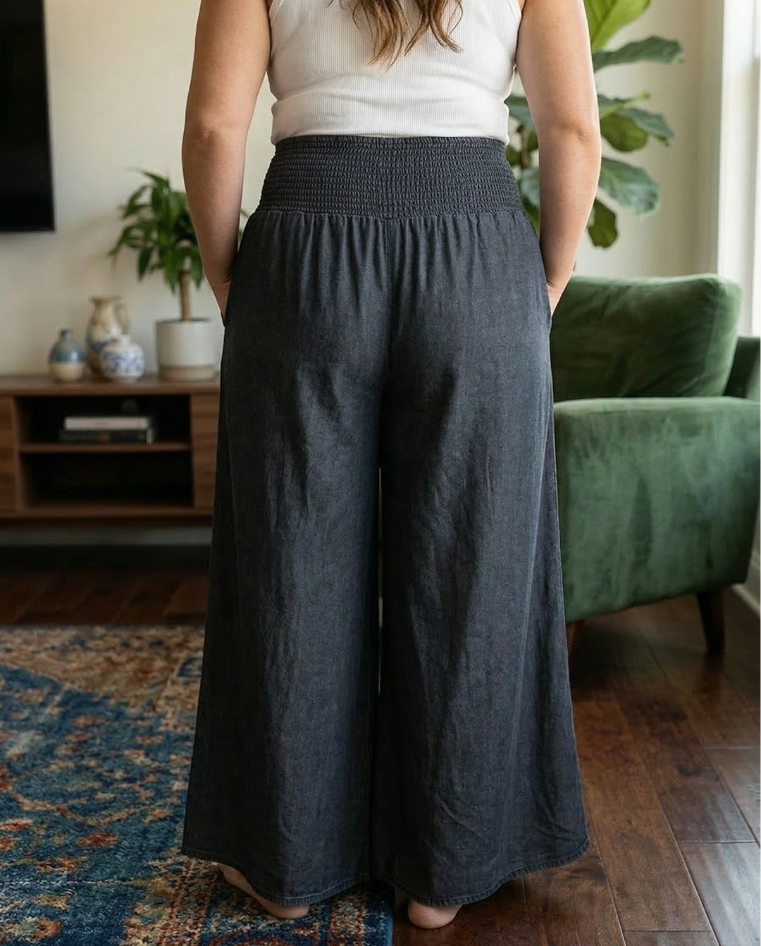 Adair | Flowy Smocked Waist Pants
