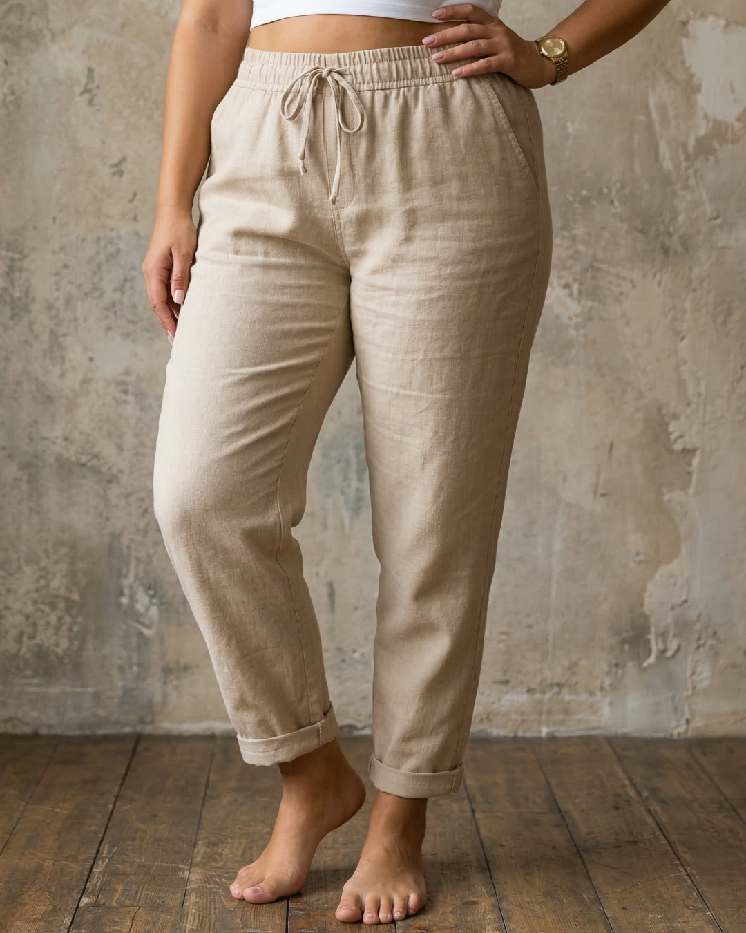 Sorrel | Drawstring Relaxed Linen Pants
