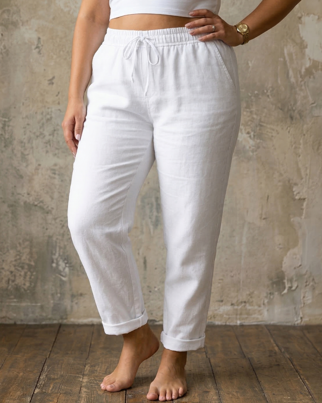 Sorrel | Drawstring Relaxed Linen Pants