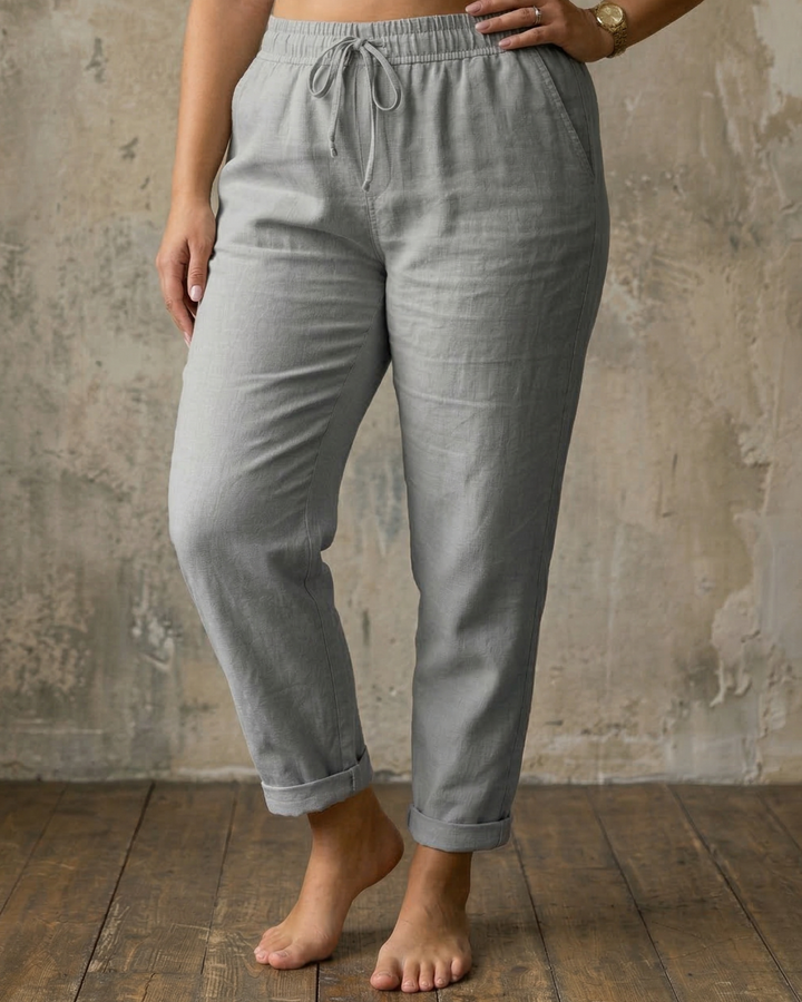 Sorrel | Drawstring Relaxed Linen Pants