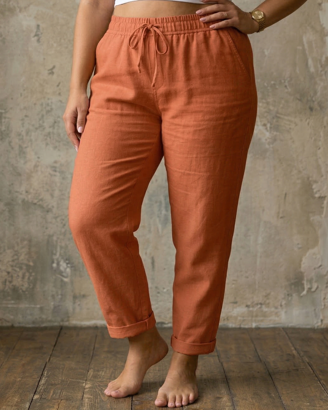Sorrel | Drawstring Relaxed Linen Pants