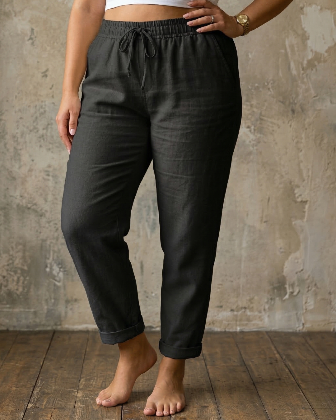 Sorrel | Drawstring Relaxed Linen Pants