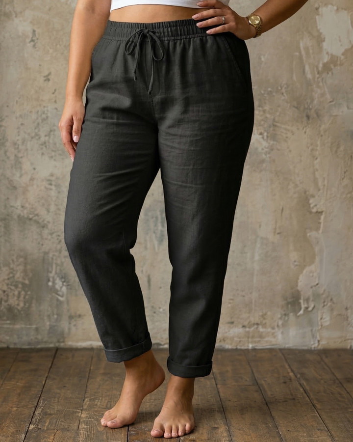 Sorrel | Drawstring Relaxed Linen Pants