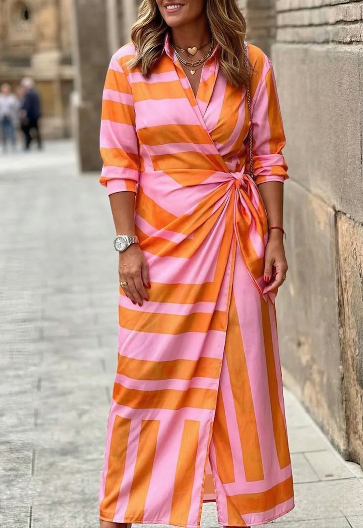 Marlowe - Printed Wrap Dress