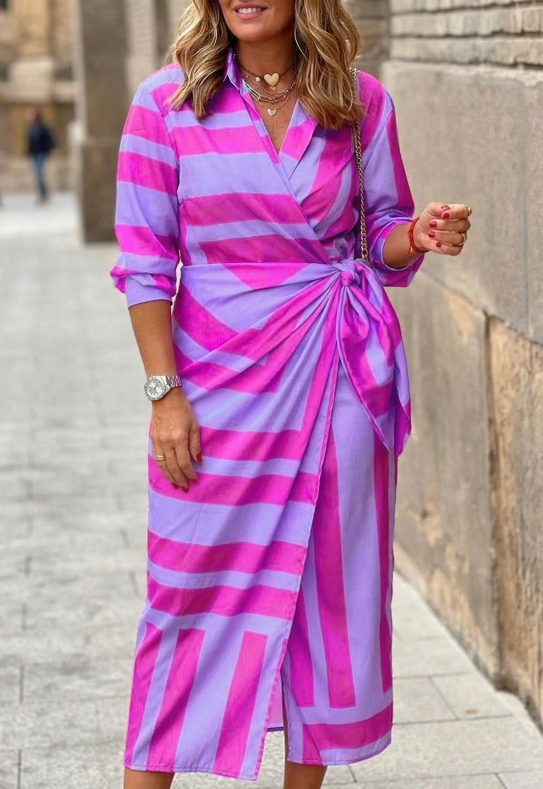 Marlowe - Printed Wrap Dress
