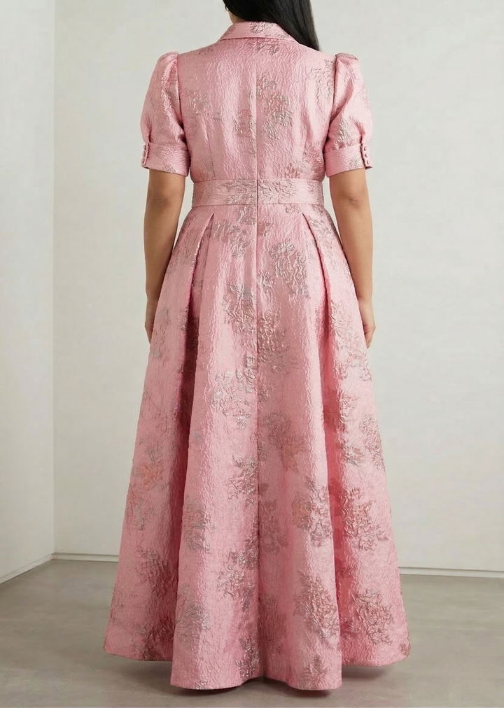 Junia - Dress with Short Puff Sleeves