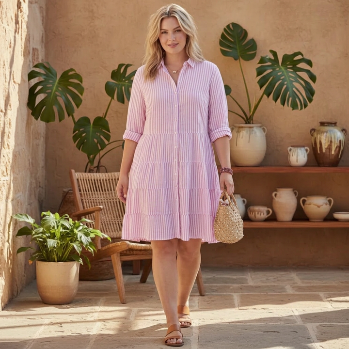 Layla - Striped Breezy Dress