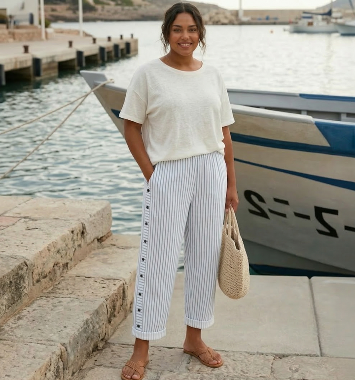 Cerys | Stylish Summer Striped Pants