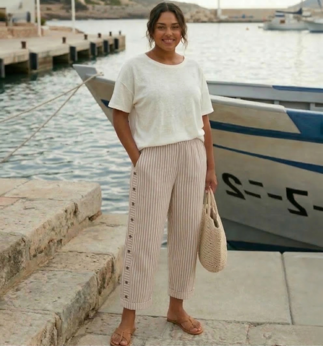 Cerys | Stylish Summer Striped Pants