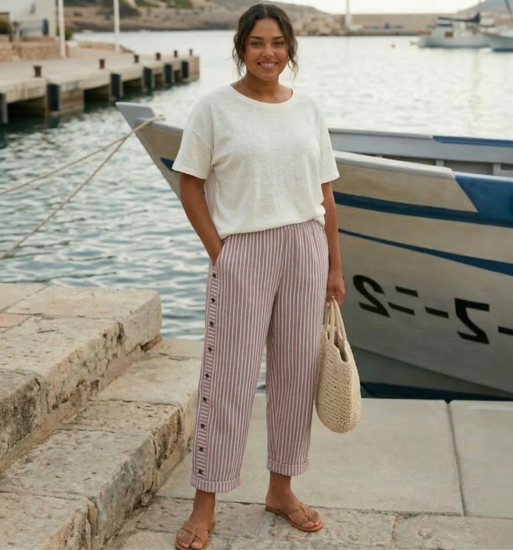 Cerys | Stylish Summer Striped Pants