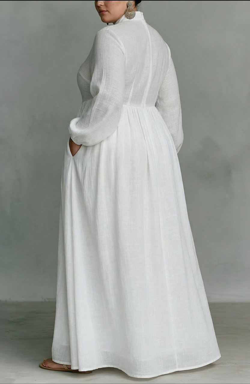 Cordelia | Flowing Button-Front Maxi Dress