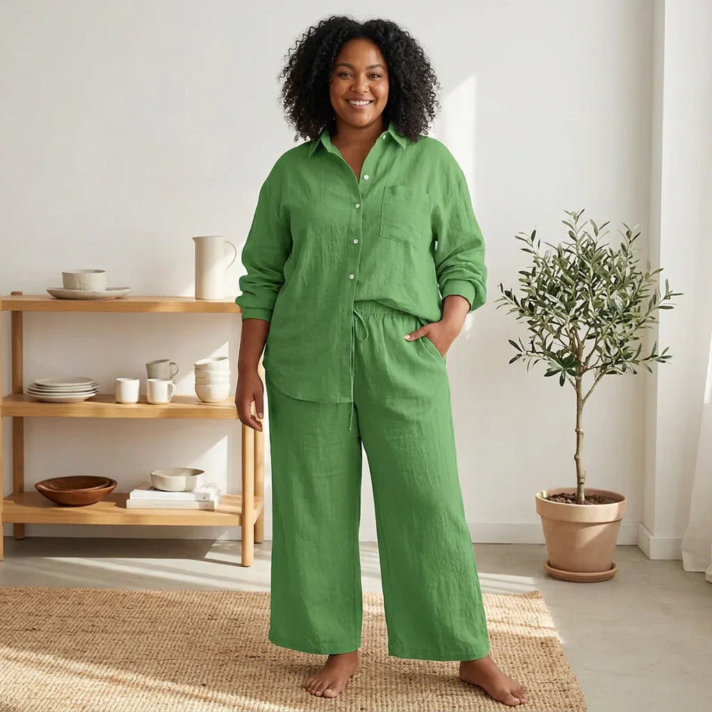 Giselle - Women’s Cotton Two-Piece Set