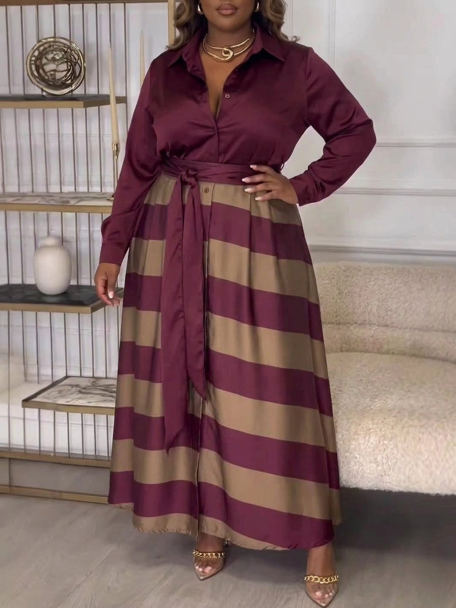 Lara | Striped Maxi Dress