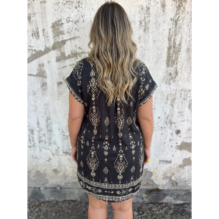 Lottie | Boho Dress Cotton-Linen
