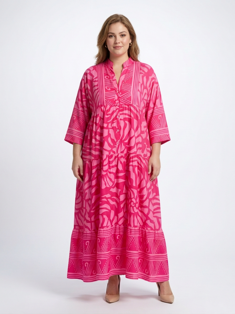 Mirabel | Button Front Midi Dress