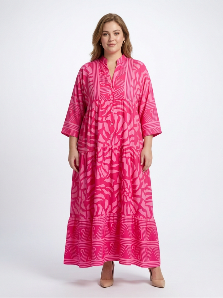 Mirabel | Button Front Midi Dress