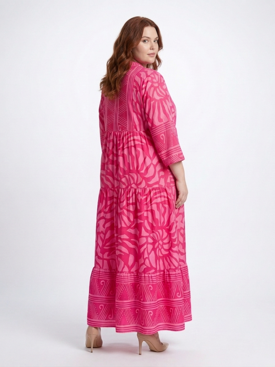 Mirabel | Button Front Midi Dress