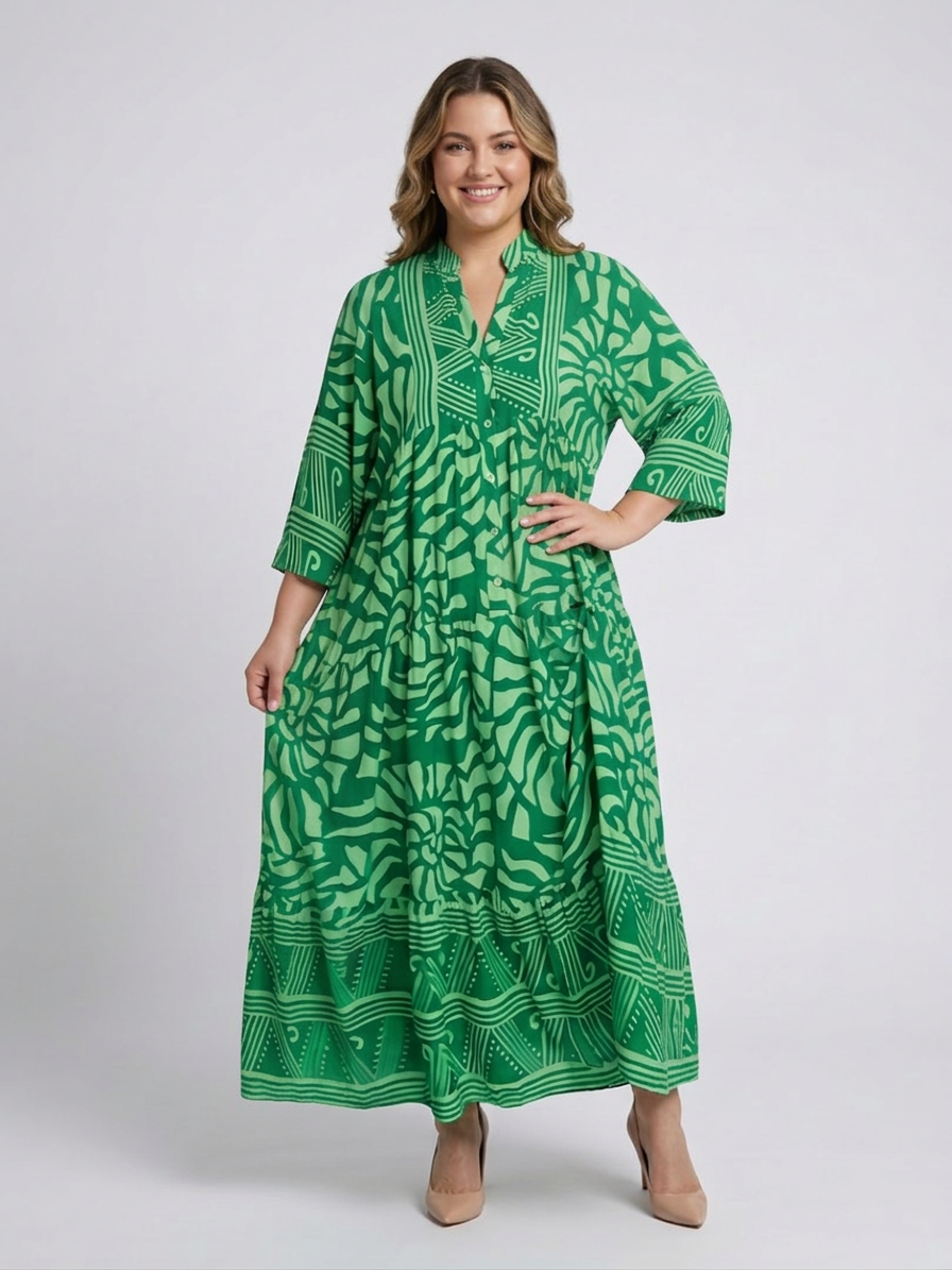 Mirabel | Button Front Midi Dress