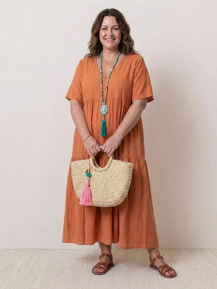Perdita - V-neck  Maxi Dress