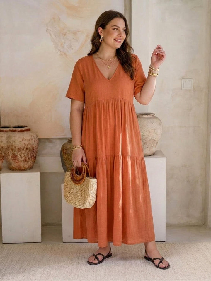 Perdita - V-neck  Maxi Dress
