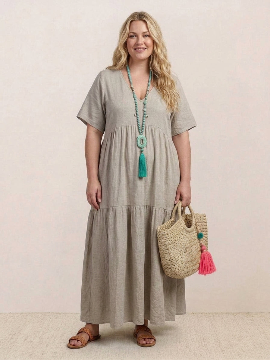 Perdita - V-neck  Maxi Dress