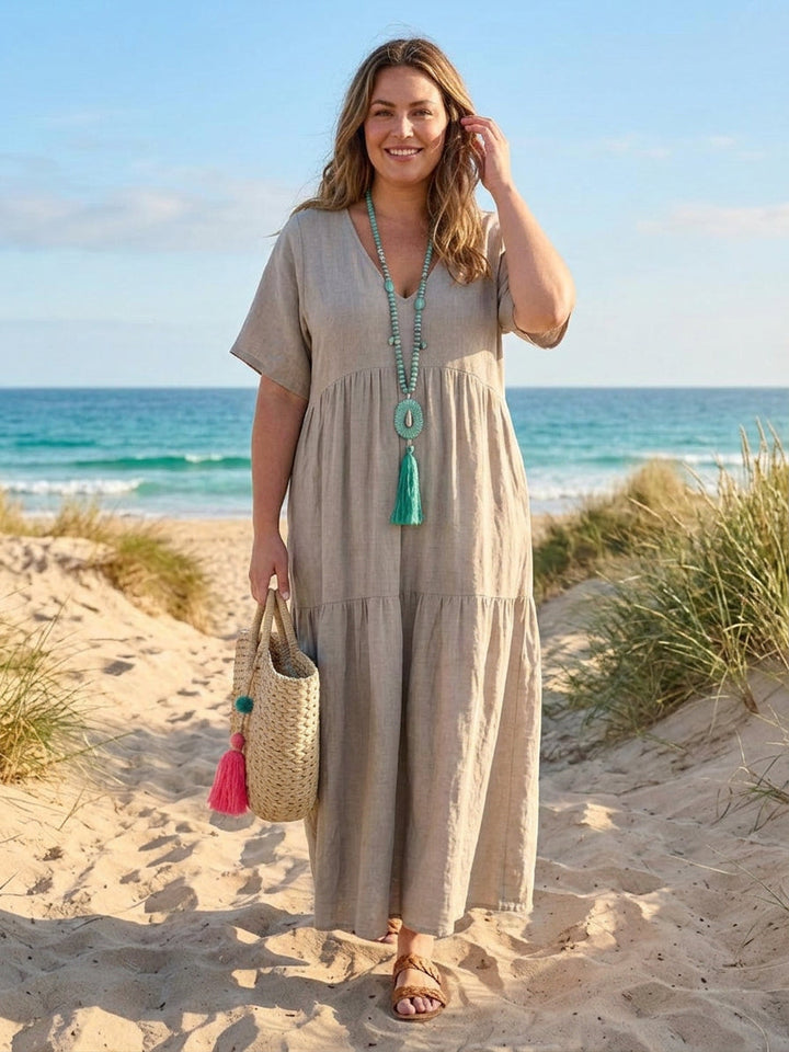 Perdita - V-neck  Maxi Dress