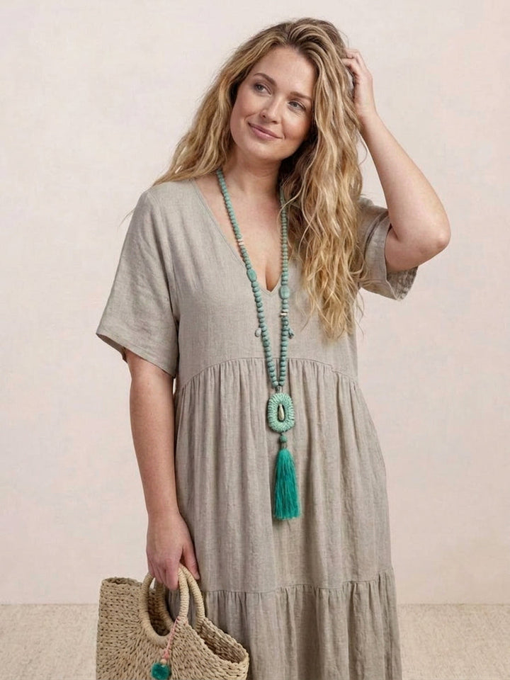 Perdita - V-neck  Maxi Dress