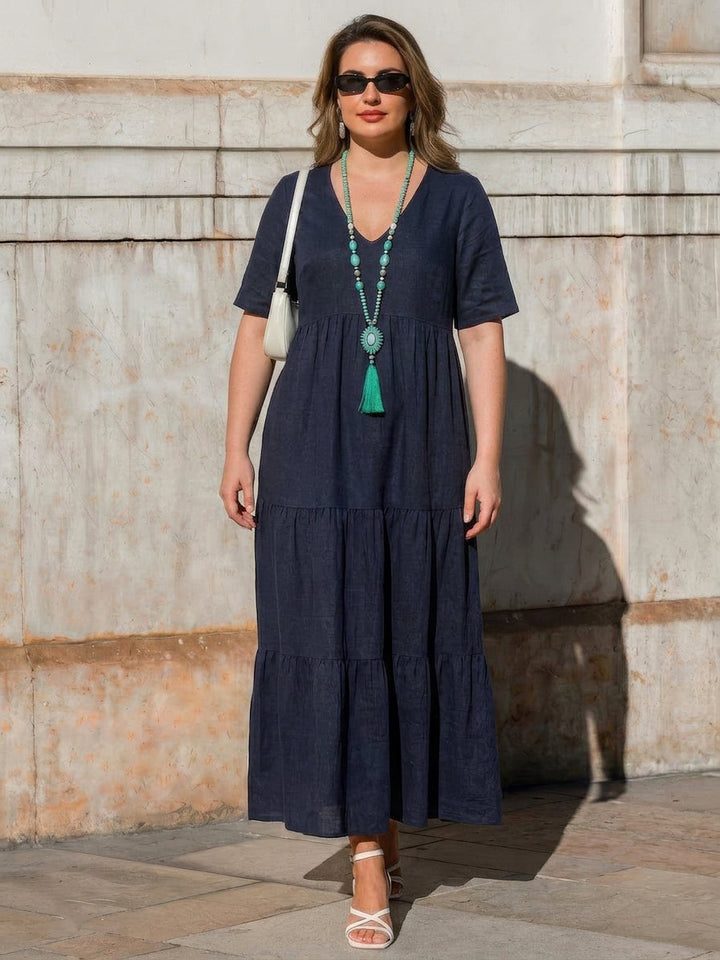 Perdita - V-neck  Maxi Dress