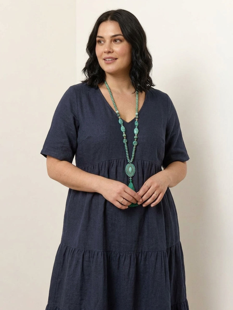 Perdita - V-neck  Maxi Dress