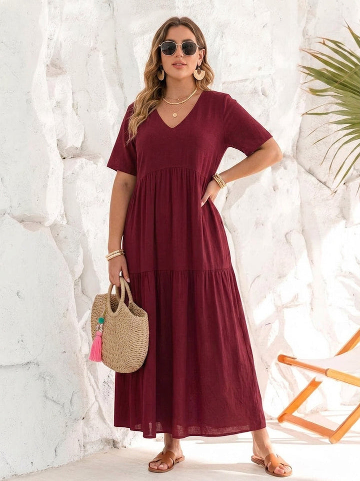 Perdita - V-neck  Maxi Dress