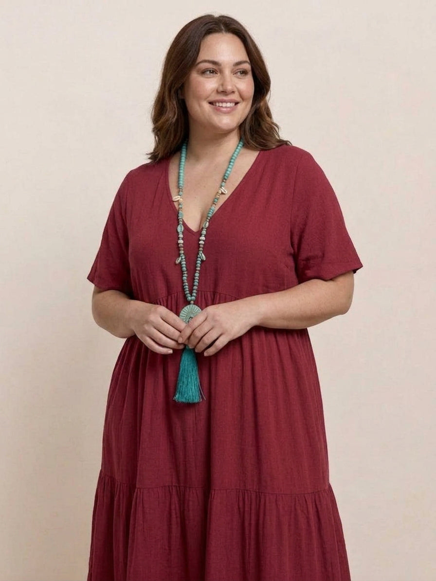 Perdita - V-neck  Maxi Dress